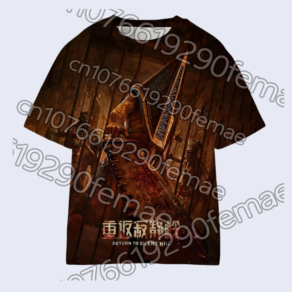 

Футболка с принтом Silent Hill Movie Merch, новая весенняя футболка 2026 года, удобная для дома и повседневной носки, топ унисекс с принтом для повседневной носки