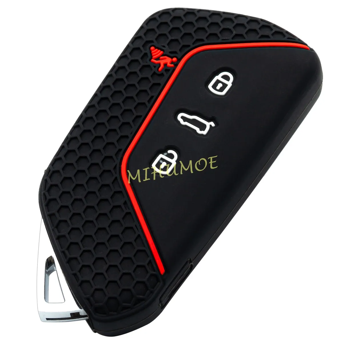 Car Key Case For VW Golf 8 Mk8 GTI R ID4 Tiguan Atlas / Atlas Cross Sport 2025 2026 Silicone Car Key Case Fob Holder Cover Trim
