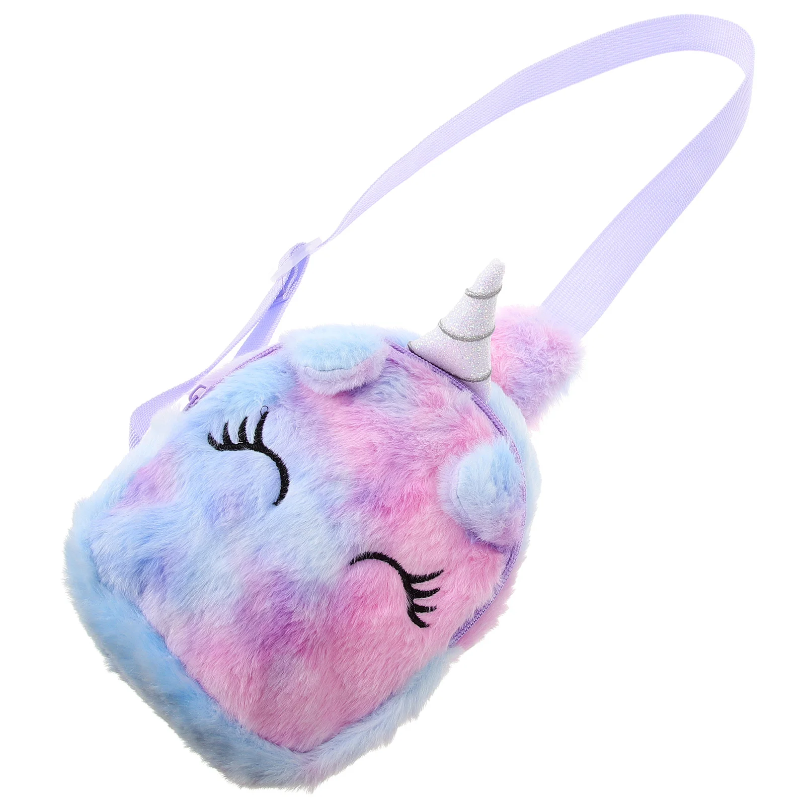 Bolso de pecho de unicornio, monederos, bandolera de mensajero para niña pequeña, bolso de hombro de felpa para niñas, lindo niño