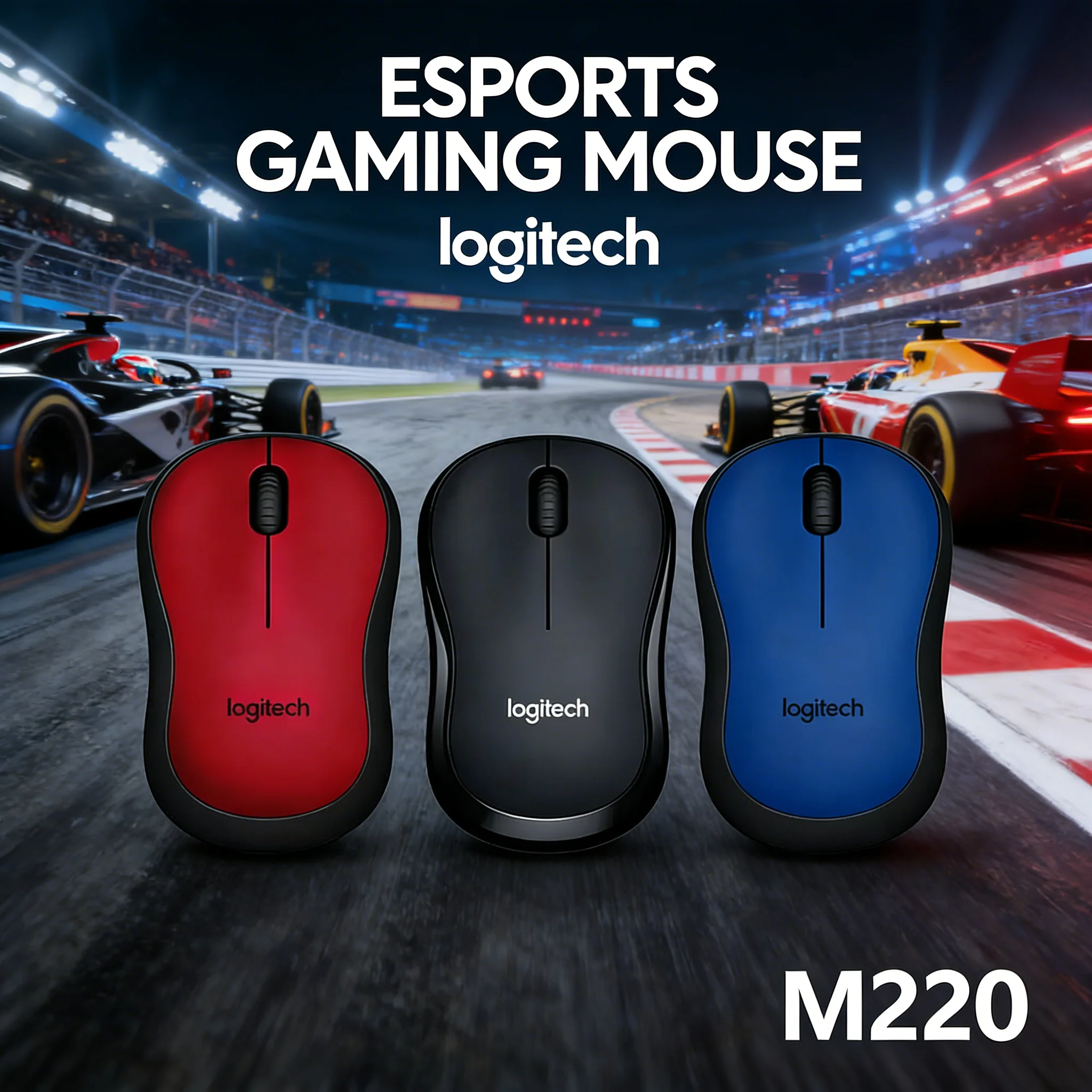 

Logitech M220 Wireless Mouse - Silent Portable Design with 2.4GHz Nano Receiver Long Battery Life for Office