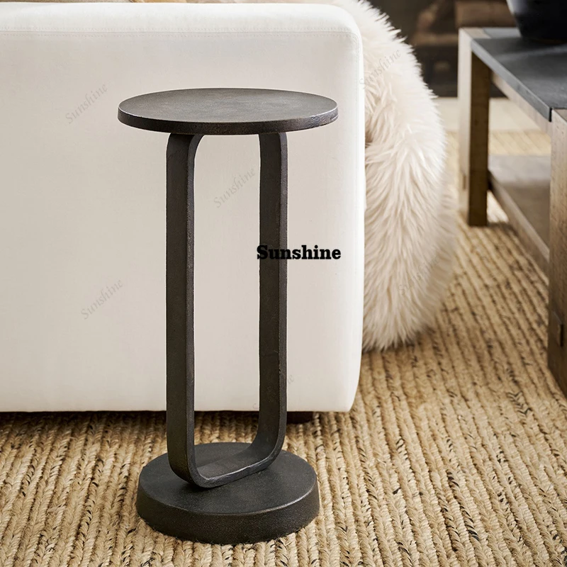 

Креативный круглый приставной столик, маленький кофейный столик для гостиной в современном стиле