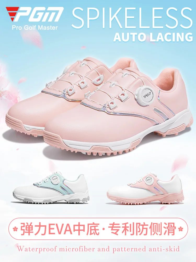 PGM Scarpe da golf da donna Casual Sport Lady Sneakers Allacciatura rapida Microfibra Impermeabile Antiscivolo XZ297/XZ298 All'ingrosso