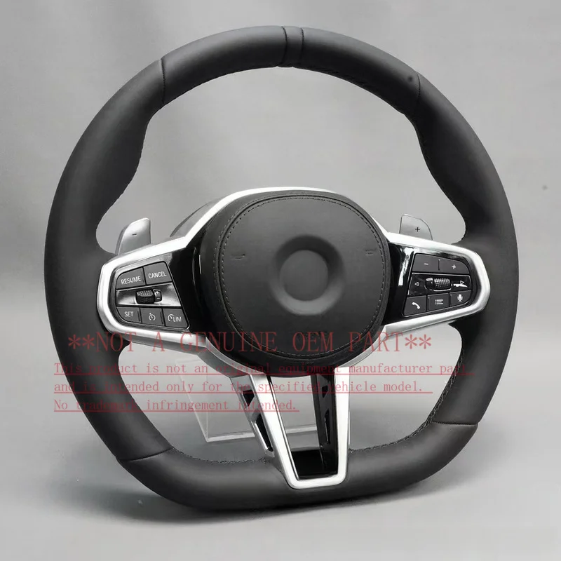 For BMW Steering Wheel Horn Cover  Shell Decorative G Chassis Leather  G20 G30 Multifunctional Button