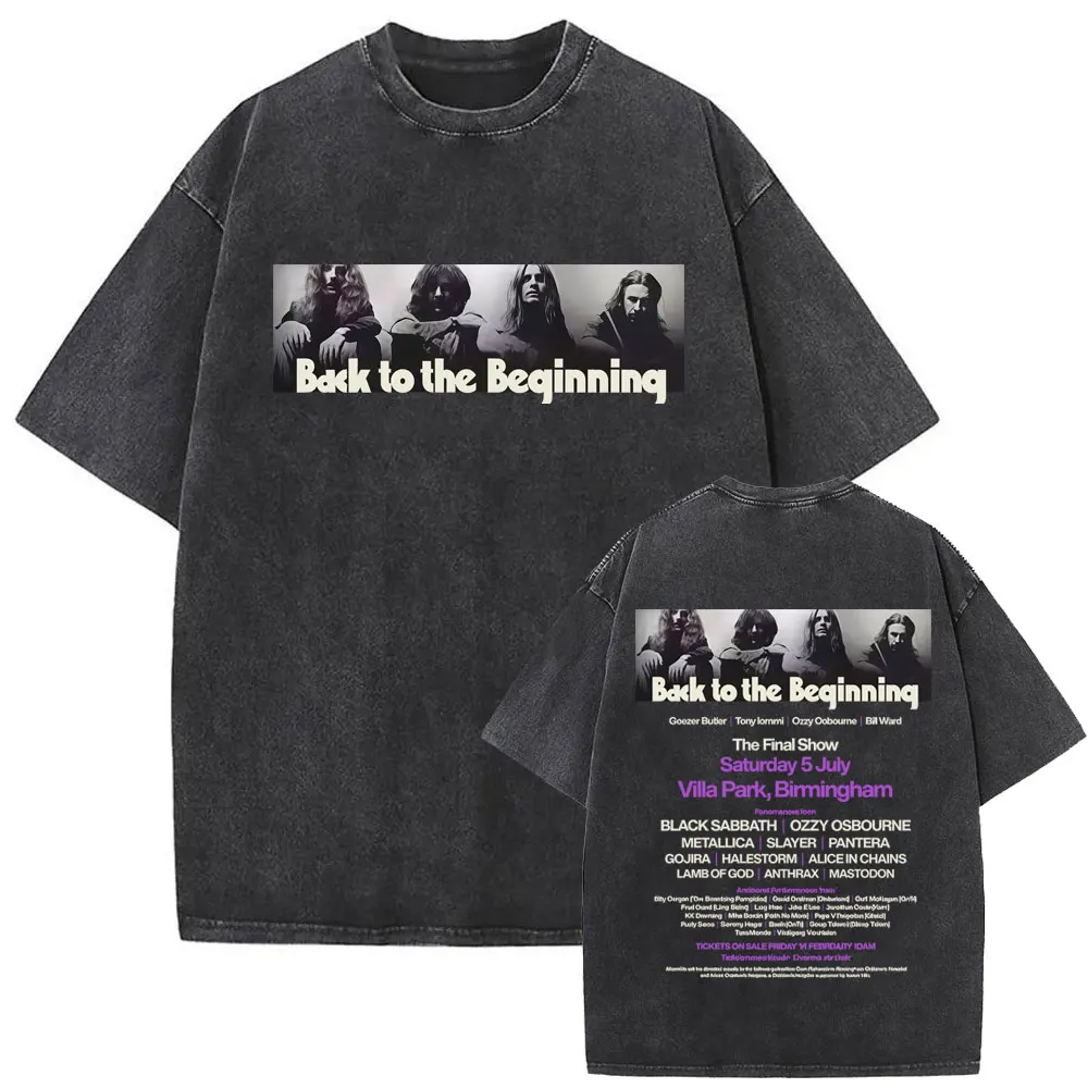 Washed Vintage Black Sabbath Ozzy Osbourne Back To The Beginning