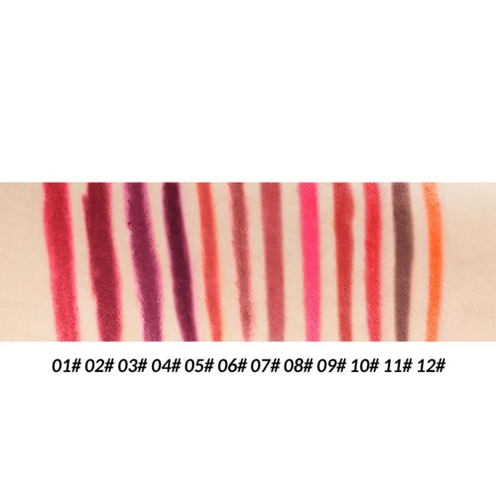 Matita per labbra opaca professionale a lunga durata Labbra rimpolpanti Trucco liscio Lipliner Matita per rossetto con riempimento perfetto impermeabile