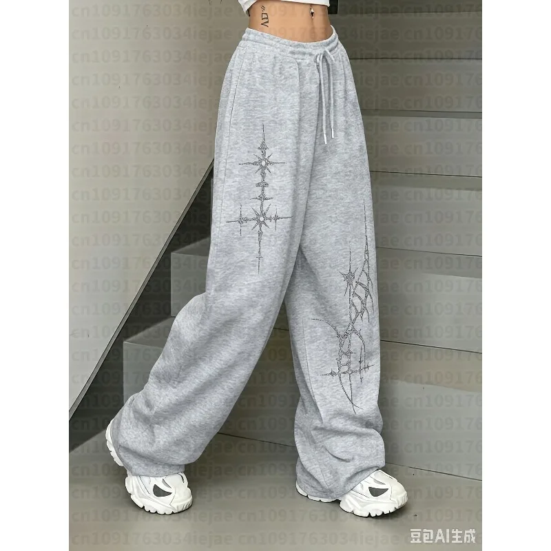 Ladies' New Street Dance Trendy Sports Pants Autumn and Winter New Neutral Sports Casual Sports Kid Pants