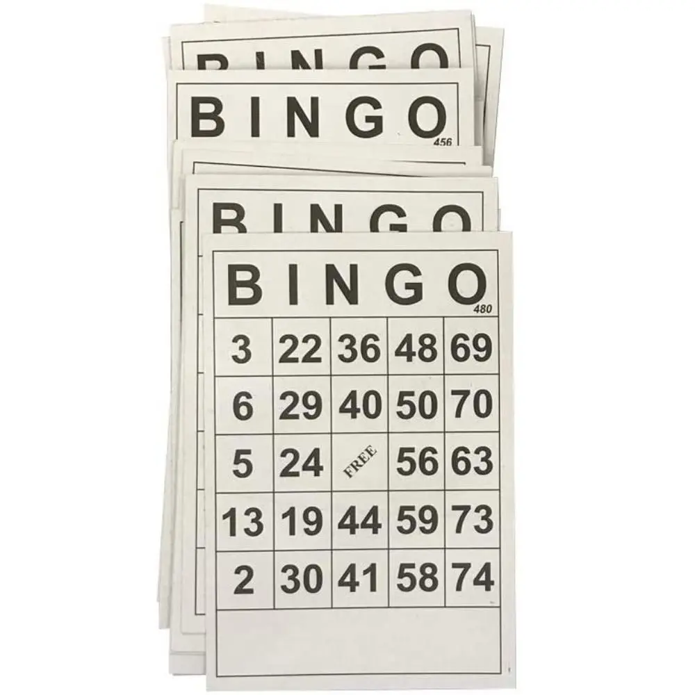 Bingo Game Accessories Unique Numbers Bingo Game Cards Educational Reusable Bingo Chess Paper Funny Bingo Set Children Gifts