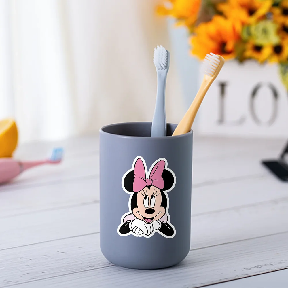 10/30/50 pçs disney dos desenhos animados mickey mouse minnie adesivos brinquedos diy notebook telefone portátil bagagem mala decalques de parede crianças presentes