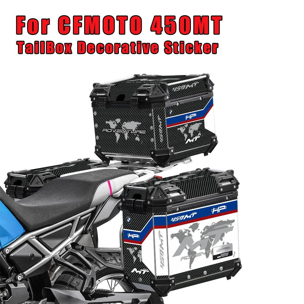 

Motorcycle Sticker For CFMOTO 450 MT 450MT MT450 2023 2024 TailBox Stickers Three Boxes Suitcase Decal Set Trunk of Luggage