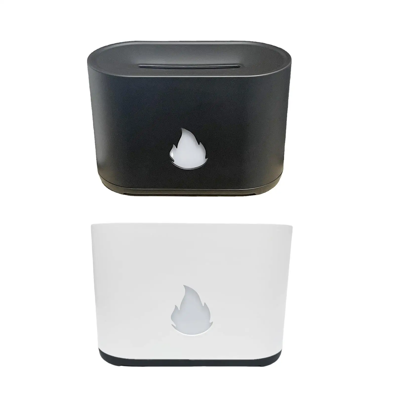 3D เปลวไฟ Night Light Humidifier ชาร์จ USB Quiet Aromatherapy Diffuser