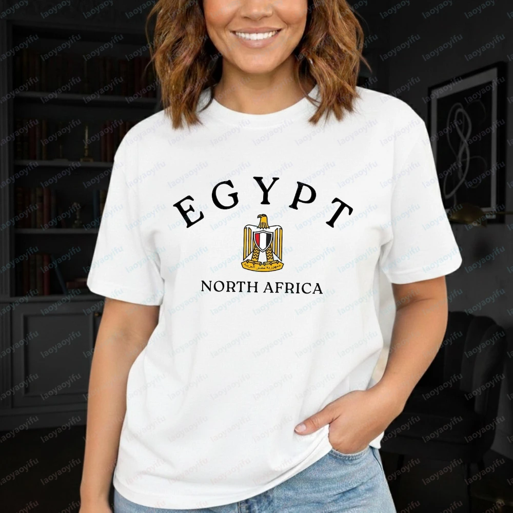 Egypt T-Shirt Unisex Graphic Tee Egypt Gift North Africa Graphic T Shirts Vintage Funny Outdoors High Quality Cotton Short-sleev