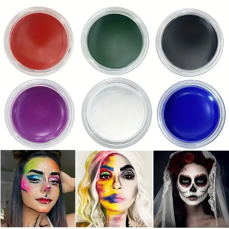 10G Grams Of Vibrant Oil Body Paint Face Painting -Perfect for Halloween Makeup,Cosplay and Festivals Birthdays Stage Shows