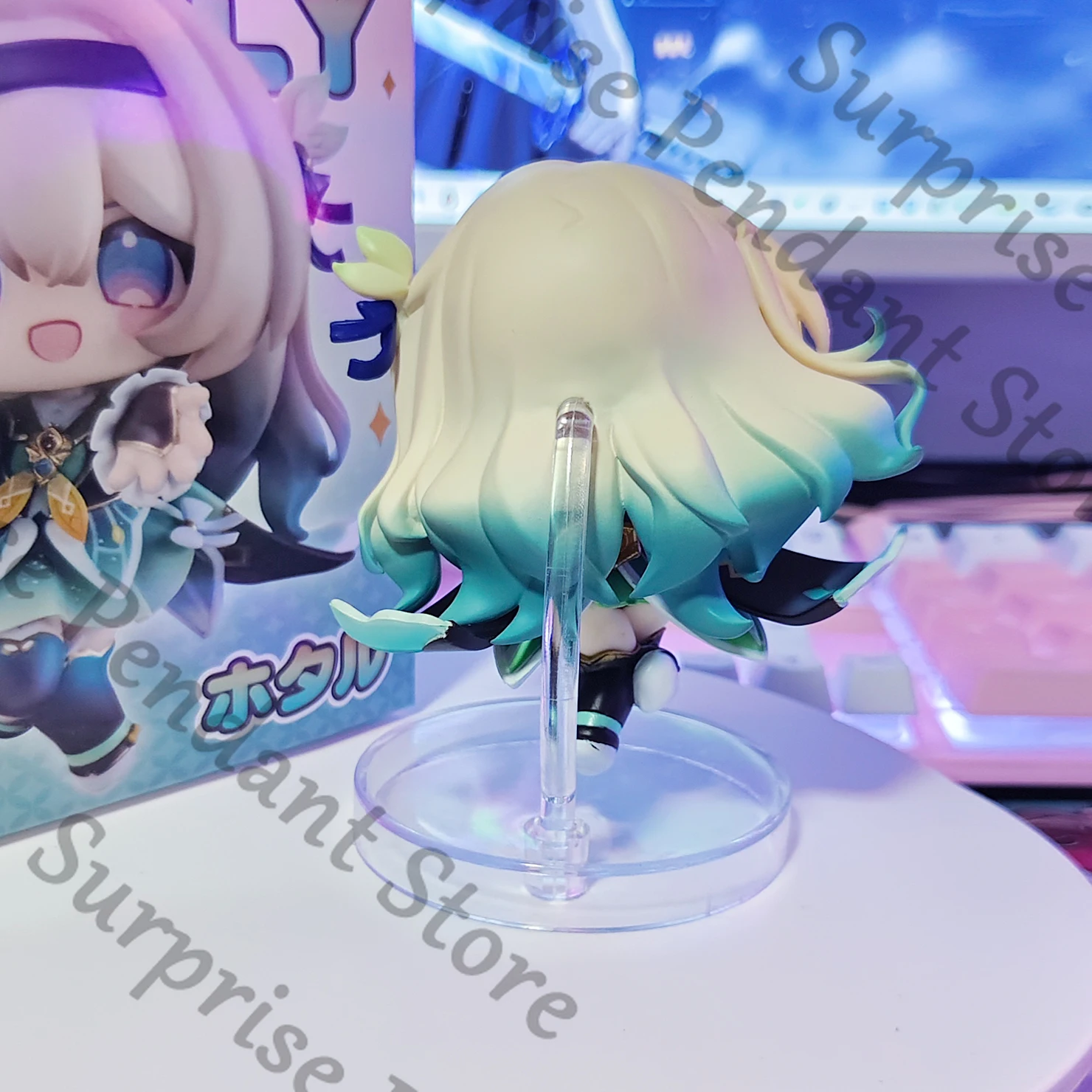 هونكاي: Star Rail Firefly q-version نموذج يدوي الصنع عنصر رباعي زخرفة سطح المكتب عالية المظهر