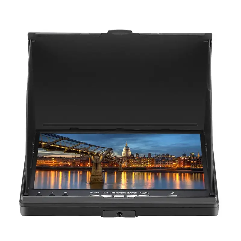 

FPV Monitor With DVR 40CH 7-inch LCD Screen Built-in 5.8GHz Dual Diversity Receiver Automatically Achieving Optimal Reception