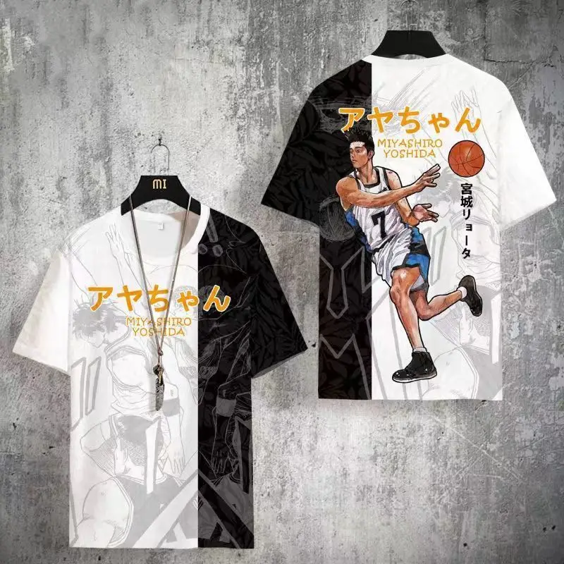 The Summer Bestseller Is A Fashionable and Personalized Round-neck Printed T-shirt for Both Boys and Girls of Slam Dunk