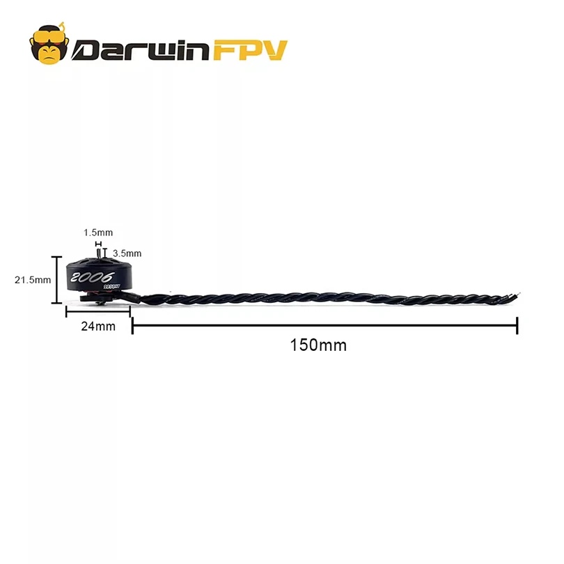 DarwinFPV CineApe35 2006 2030KV / 3400KV Brushless Motor RC Drone FPV Racing Multirotor Parts Accessories RC Parts DIY