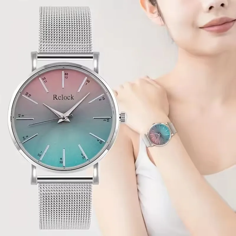 คู่นาฬิกาสําหรับคนรักแฟชั่นนาฬิกาควอตซ์ผู้ชายผู้หญิงกันน้ํากันน้ํานาฬิกาข้อมือคนรักนาฬิกา