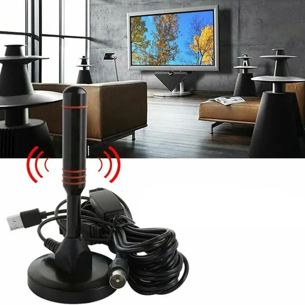 High Definition Digital TV Antenna Secondary Wireless Antenna Ground Amplifier Wave With Indoor Receiver Dvb-t2 C4J9