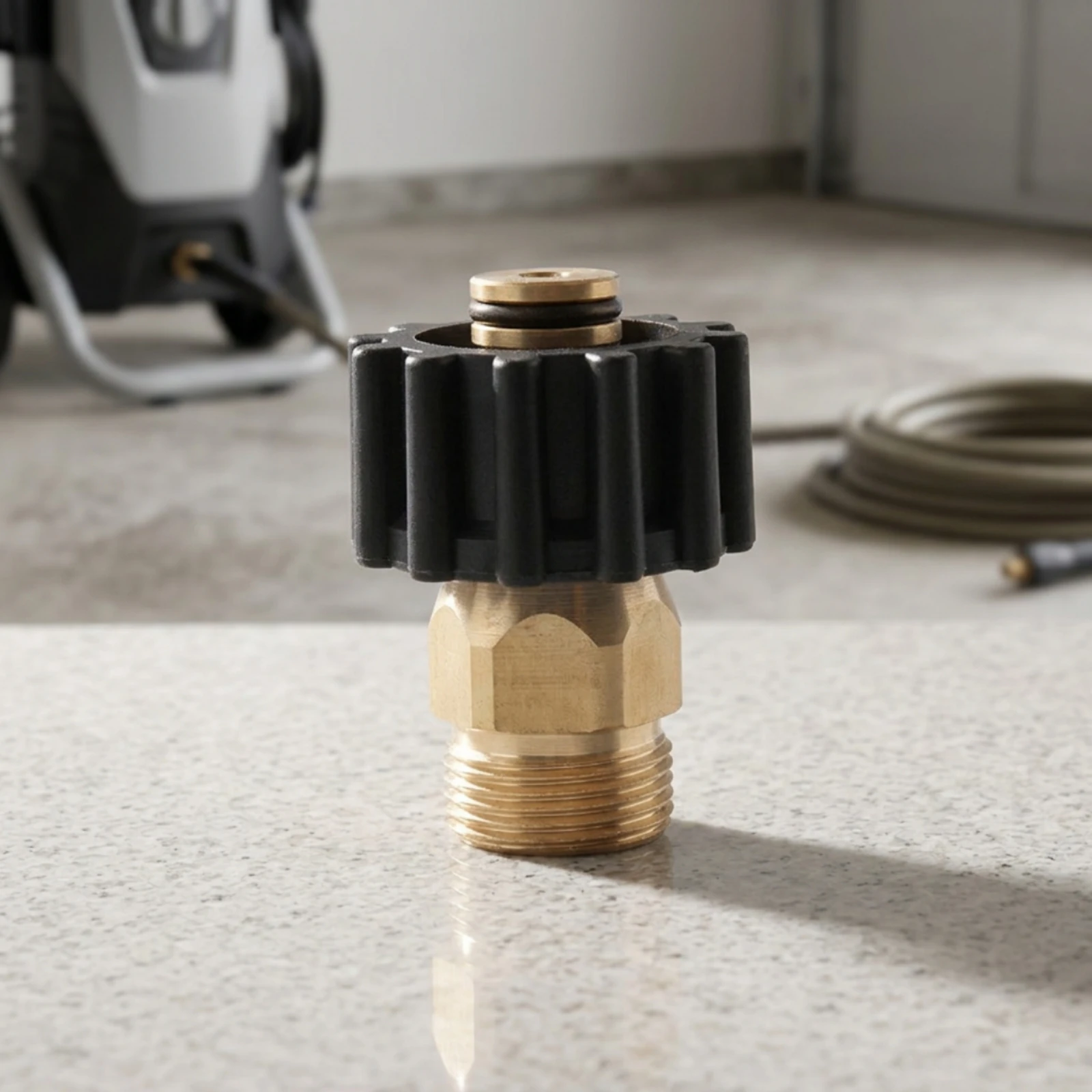 Pressure Washer Swivel Connector Brass Pressure Washer Swivel Fitting with O-Seal Seal 360-Degree Anti-Kink