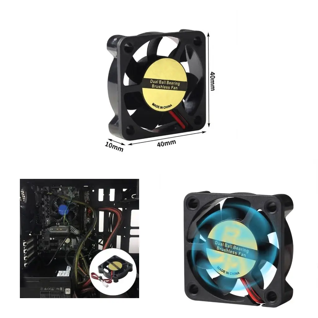 

Versatilitys 24V 4010 Brushless Cooling Fan With Easy Installation For 3D Printers Various Electronic Applications