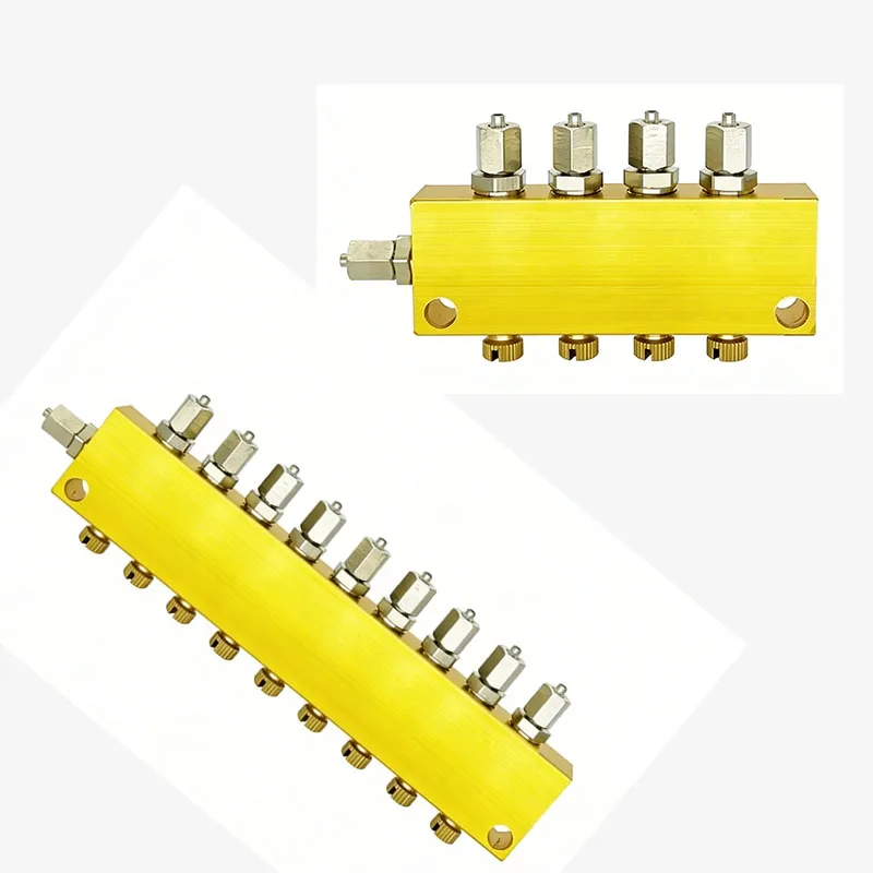 Machine tool lubrication system universal oil distributor adjustable oil discharge distribution valve oil circuit diversion