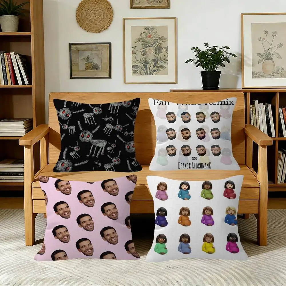 Rapper D-Drake For All the Dogs   Cushion Cover Inches Farmhouse Decor Home Throw Pillow Covers for Couch Decorations
