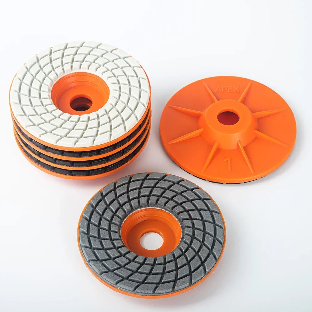 4 "Polegada 100mm abrasivo diamante molhado polimento almofada disco para pedra de quartzo mármore granito moagem concreto moedor ângulo