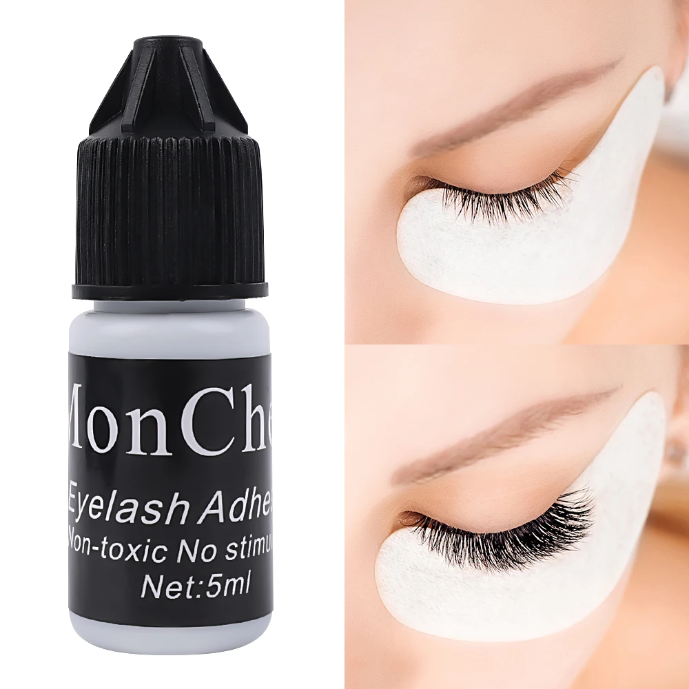 No Irritation Eyelash Glue Grafting Lasting Eyelash Extension Adhesive Black Waterproof Extra Strong Lashes Glue Makeup tools