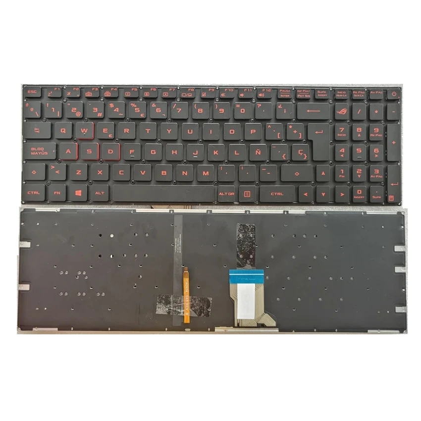 

Spanish Latin Laptop Keyboard for Asus ROG GL502VM GL502VS GL502VT GL702VS GL702VM FX60 SP LA Backlit