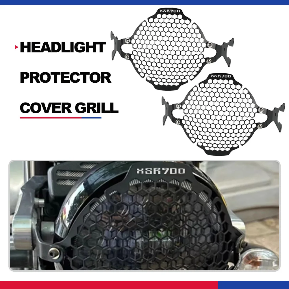 

For Yamaha XSR700 XTribute XSR900 2016-2022 2021 Motorcycle XSR 700 900 Headlight Protector Grill Vintage Head light Lamp Cover