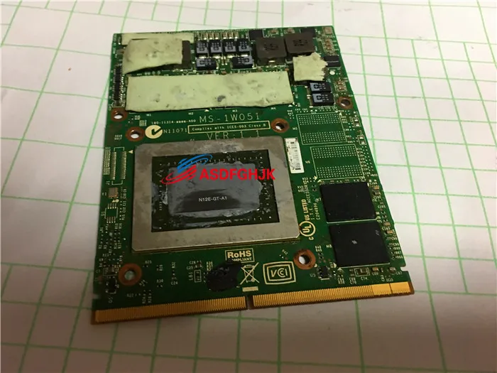 Original FOR MSI GT780DX GT680DX MS-16F2 MS-1761 Graphics board MS-1W051 GTX570M  Fully tested