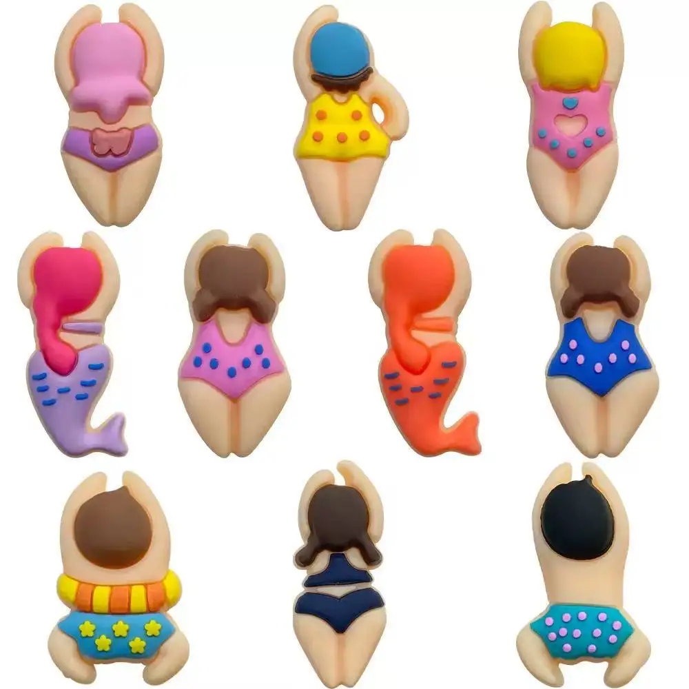 10-50pcs Swimming And Diving Series Shoe Charms For Sandals,Shoe Decoration Accessories Shoe Pins Great Gift For Men Women