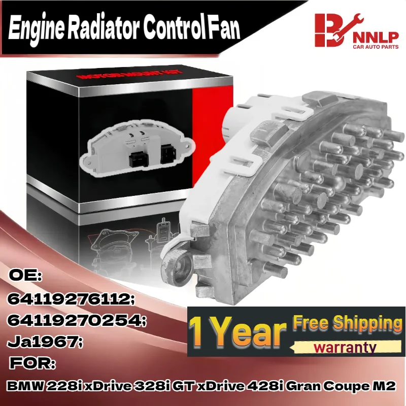 مقاوم محرك منفاخ HVAC لسيارات BMW 228i xDrive 328i GT xDrive 428i Gran Coupe M2 64119270254، 64119276112 RU818