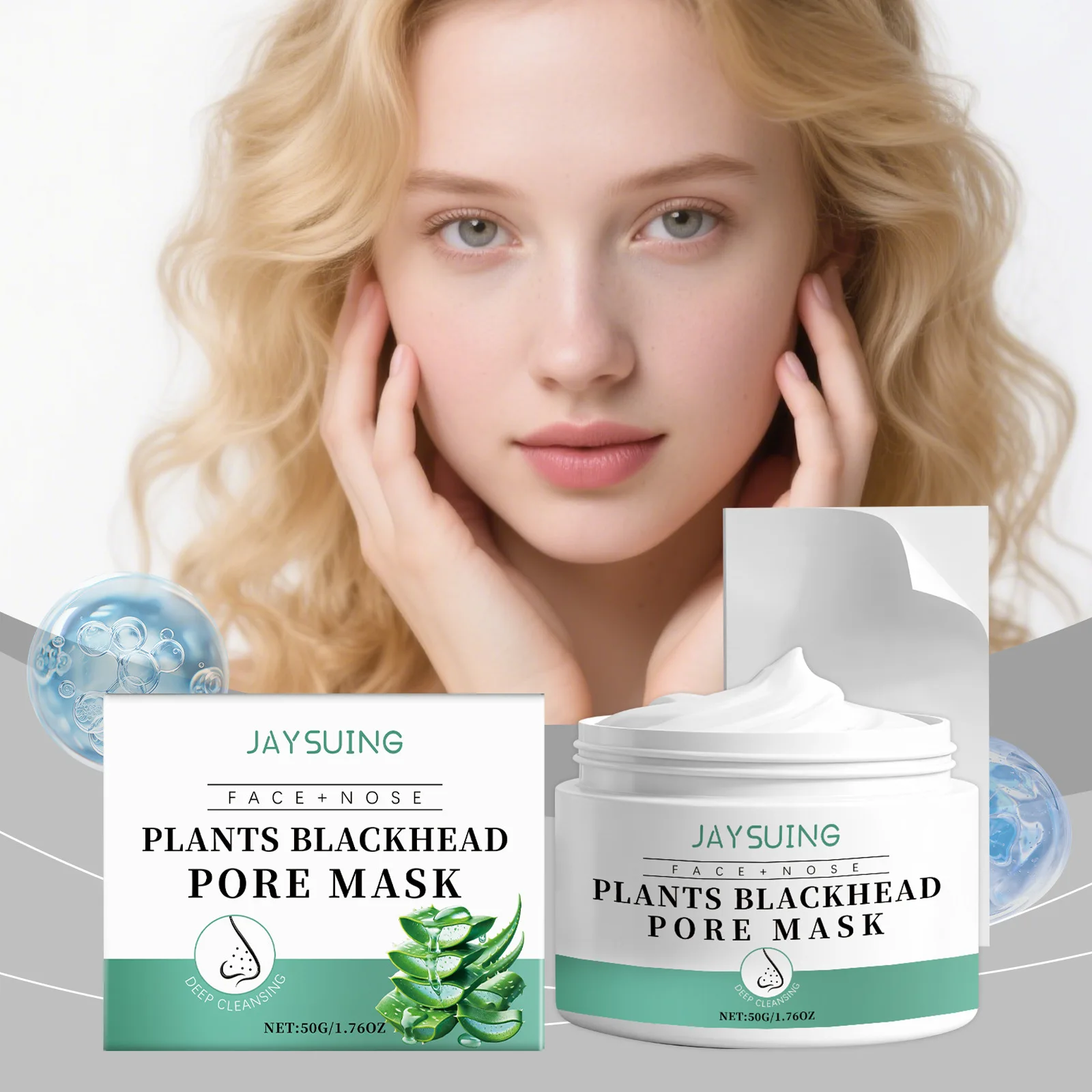 

Blackhead Remover Mask with Salicylic Acid Nose Pore Strips Oil Control Hydrating Deep Cleansing Purifying Pore Peel off Mask