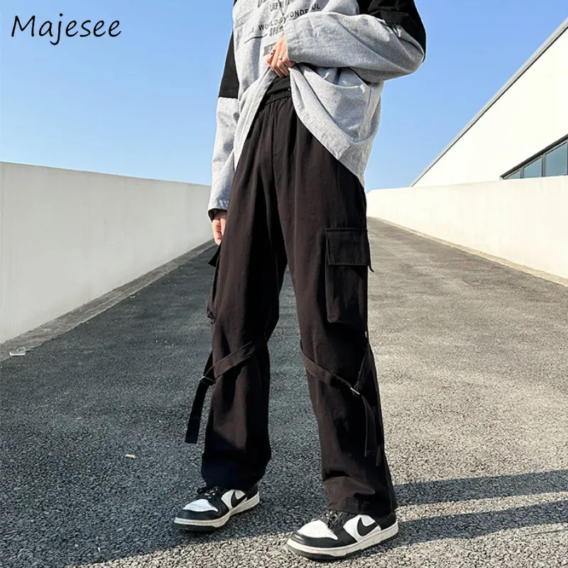 Casual Baggy Cargo Pants Men Big Pockets Streetwear American S-3XL Trousers Teens Students Pantalones Hipster  Personal New