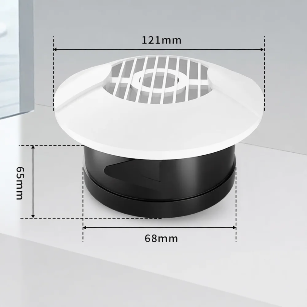 Circular Ventilation Grille Adjustable Louvre Air Outlet For Exhaust Fan Ducting Home Improvement Air Circulation System