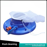 Vacuum Cleaner Robot with Mesh Bag Underwater Cleaning Tool Pool Cleaning Vacuum Cleaner Suction Head for Swimming Pools