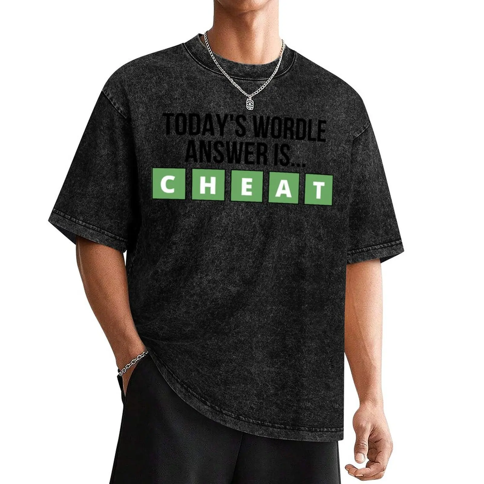 

Today_s wordle answer is cheat - wordle T-Shirt custom shirt plus size clothes mens funny t shirts