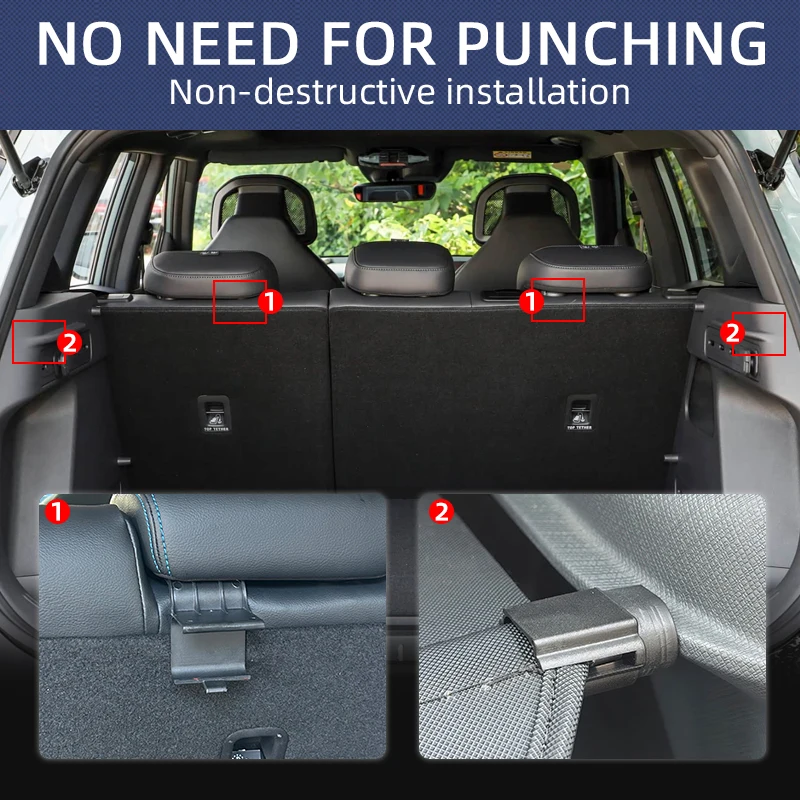 For Kia Seltos 2027+ Retractable Trunk Cargo Cover Parcel Rack Waterproof Shield Privacy Auto Accessories