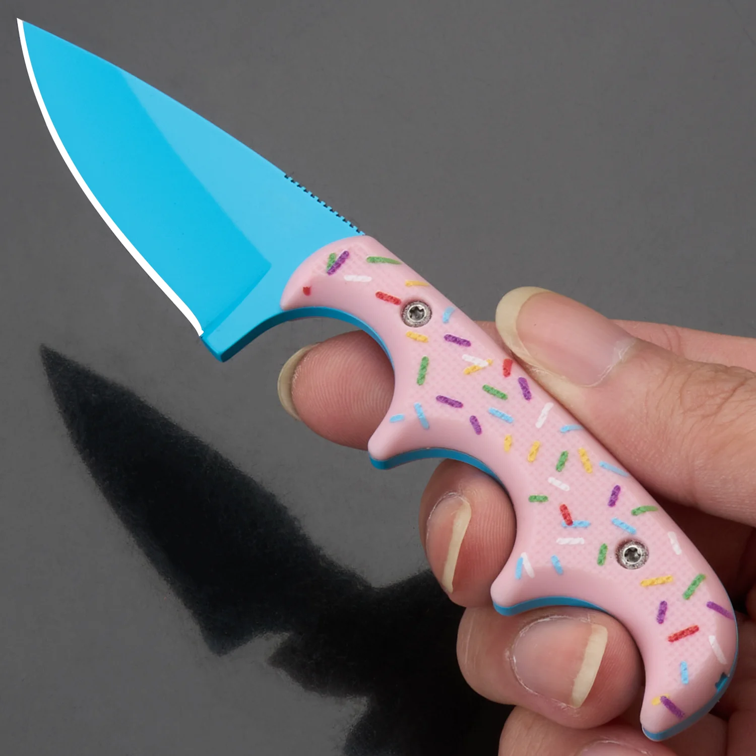 1pc Kitchen Multi-function Knife Mini Cutting Tool Anti-slip Handle Portable Outdoor BBQ Peeler Gift for Friends EDC