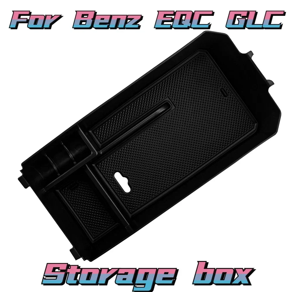 NEW Car Central Armrest Storage Box Organizer Tray For Mercedes Benz C GLC Class C180 C200 C260 C300 GLC200 GLC260 GLC300