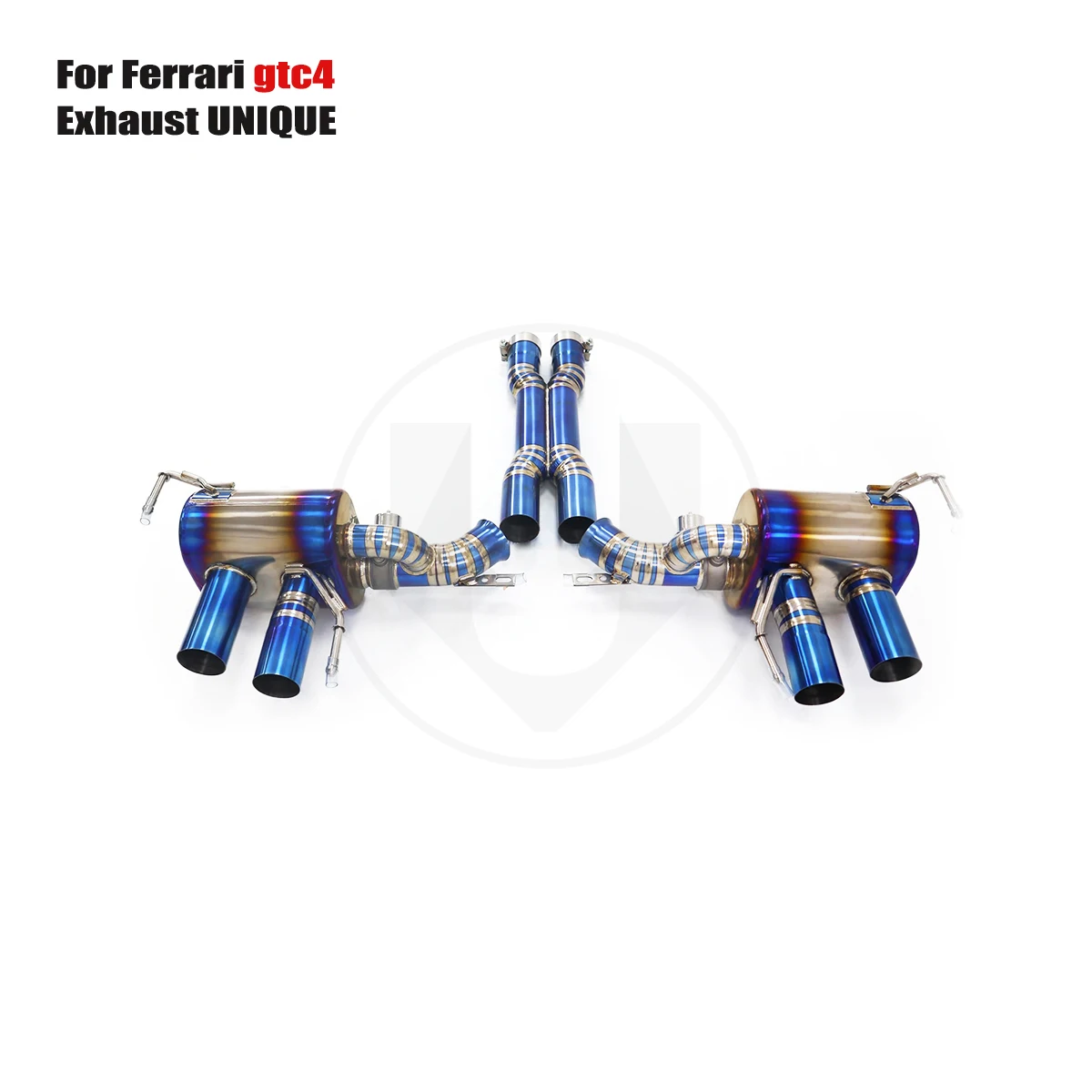 

UNIQUE for Titanium Exhaust System Performance Catback for 2017+ Ferrari gtc4 lusso 3.9T Muffler With Valves And Ti Middle Pipe