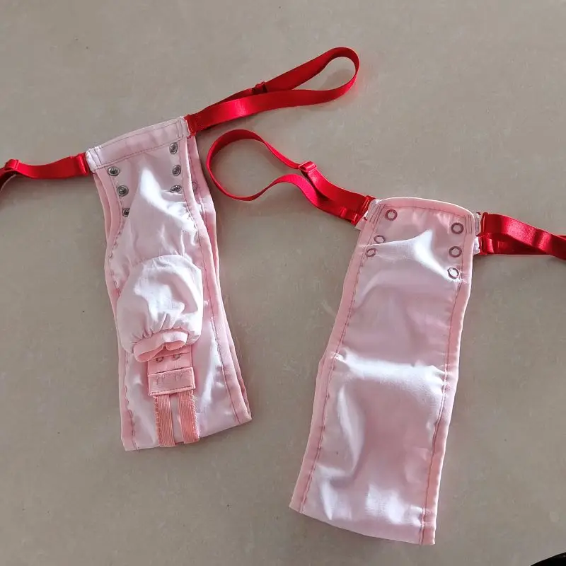 

﻿ Мужские розовые сексуальные хлопковые стринги 2-в-1 с защитой от перемещения, Т-образная спинка со средней талией и трусы-футляром, частная вечеринка, клубная эротическая одежда ﻿