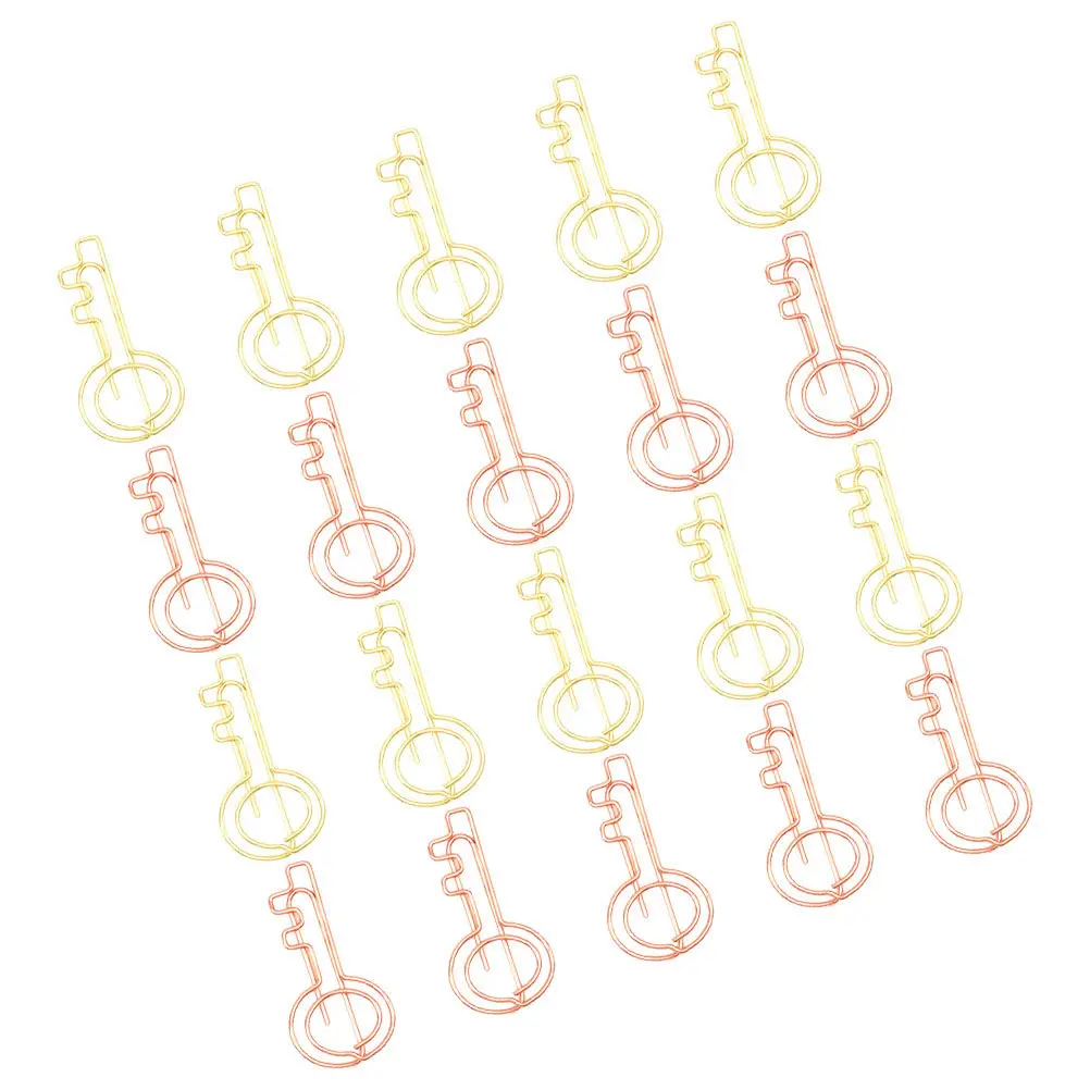 

20 шт. цветных металлических зажимов для бумаги, изящные креативные зажимы для документов, маленькие офисные зажимы для бумаги, держатели для заметок