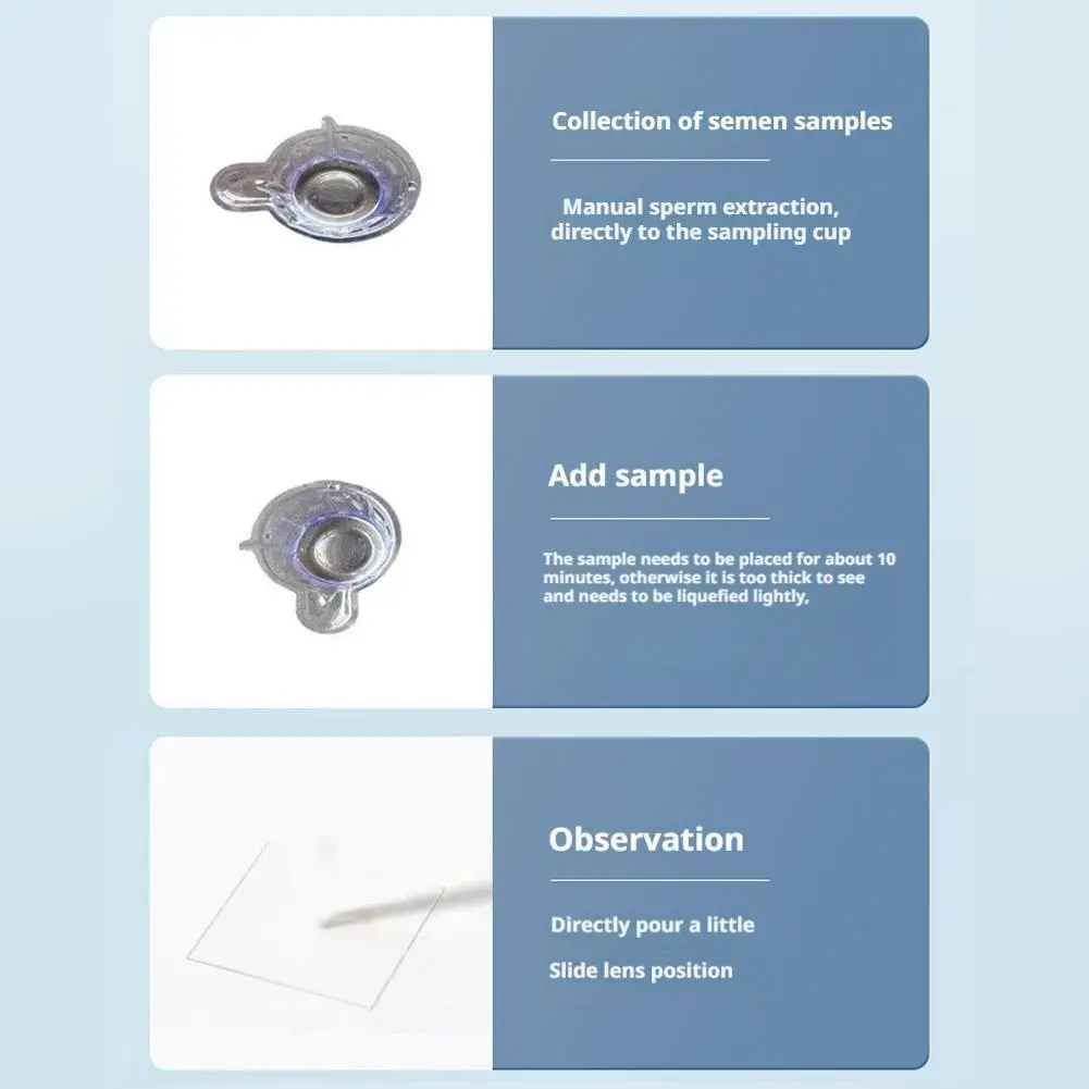 1 ชุดชุดทดสอบความเข้มข้นของอสุจิระดับสูงสำหรับการประเมินผลที่รวดเร็วและแม่นยำที่บ้านสำหรับผู้ชาย การดูแลอสุจิแบบใช้ซ้ำได้