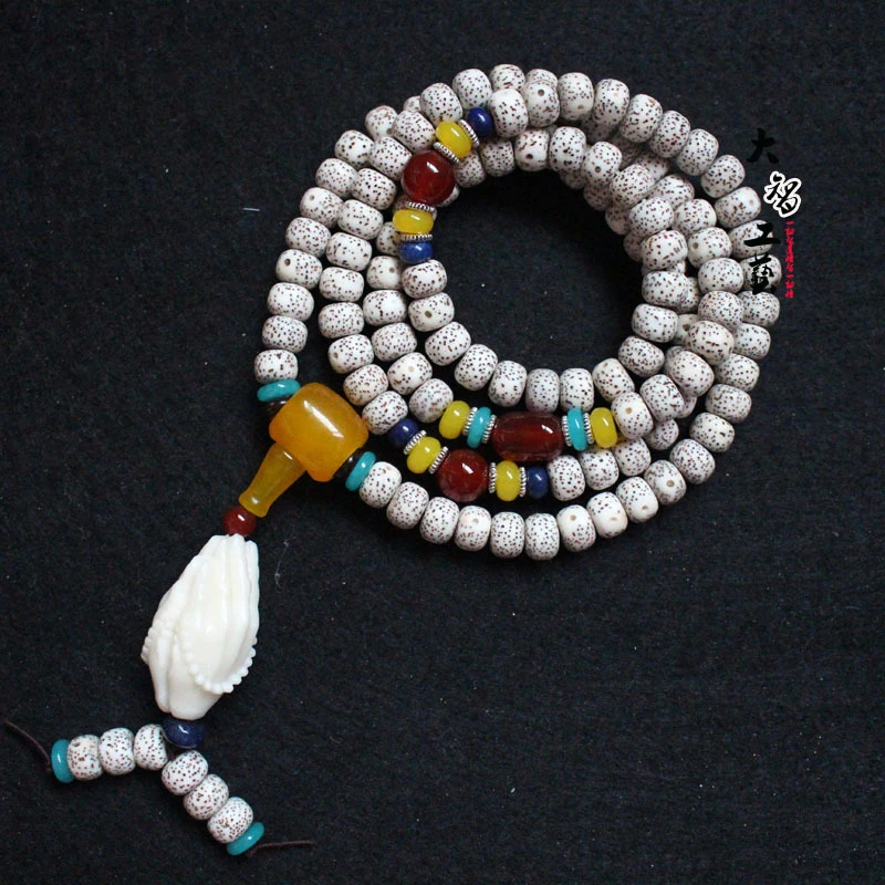 Star Moon Bodhi 7x9 barrel beads, ivory fruit Buddha hand pendant, red agate round beads, unisex style - view 2