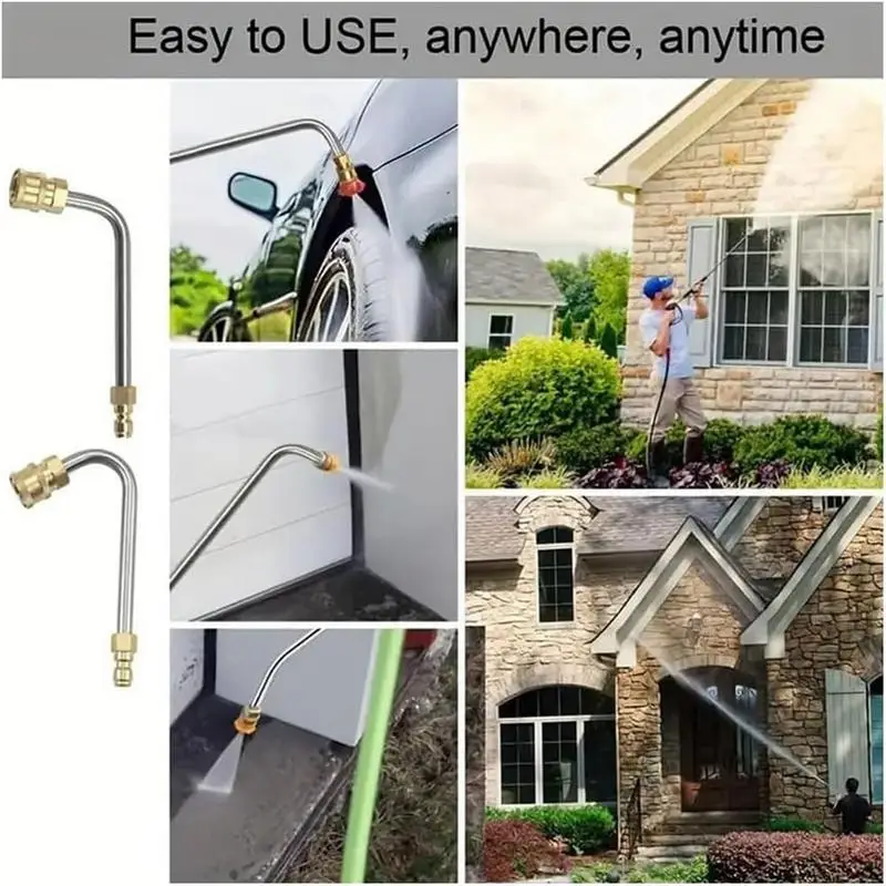 Telescoping High Pressure Washer Wand Set Telescoping Pressure Washer Wand Set Gutter Cleaner Extension Pole 4000PSI 1/4 Inch