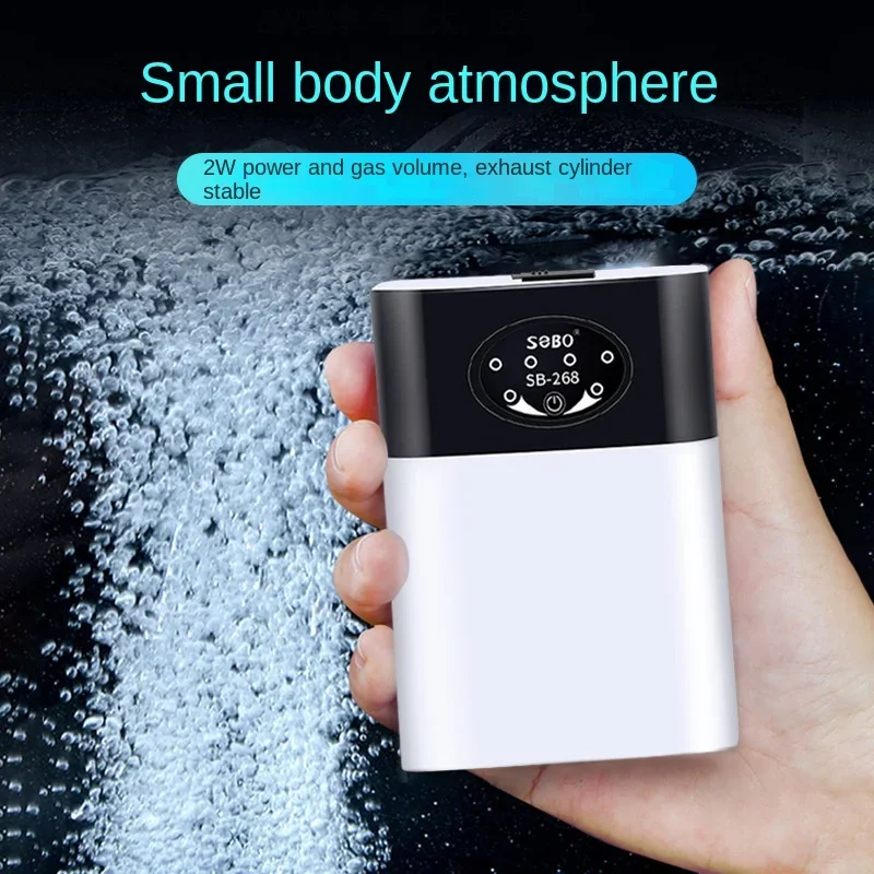 Aquarium Fish Tank Oxygen Pump Charging Dual-Purpose Air Pump Usb Lithium Battery Household Portable Fishing Mute 6000mA Outdoor