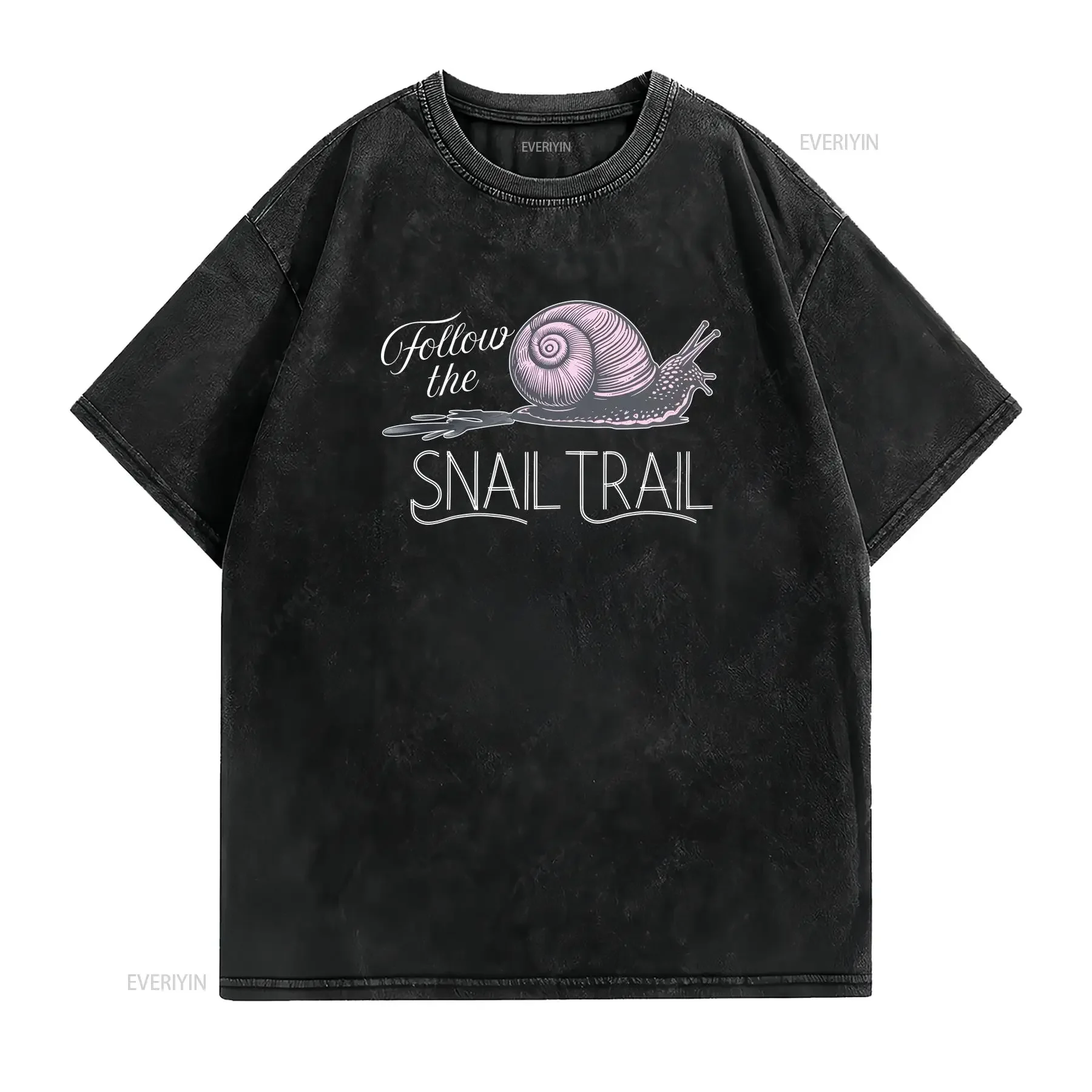 Dirty Snail Trail T Shirt Follow the Funny Bella Canvas Exchange Inappropriate AdulT Gag vintage Washed graphic homme Versatile