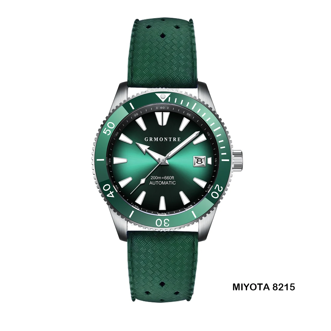 Nieuwe Grmontre Duiken Mannen Horloge Zwarte Wijzerplaat Automatisch Mechanisch Horloge Vintage Date Window 40Mm Reloj Hombre